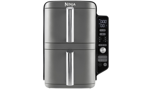Ninja Double Stack XL SL400UK 9.5L Air Fryer - Grey | Stacked Dual-Drawer for Effortless Cooking