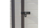 Keter Manor Pent 6x4ft Outdoor Garden Storage Shed with Window and Padlockable Door - Brown