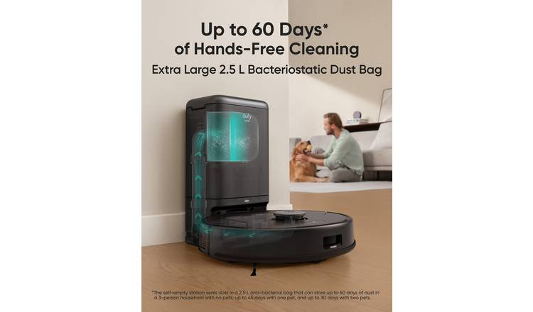 eufy X8 Pro: Powerful Robot Vacuum for Deep Pet Hair Removal with Self-Empty Station & Smart Navigation