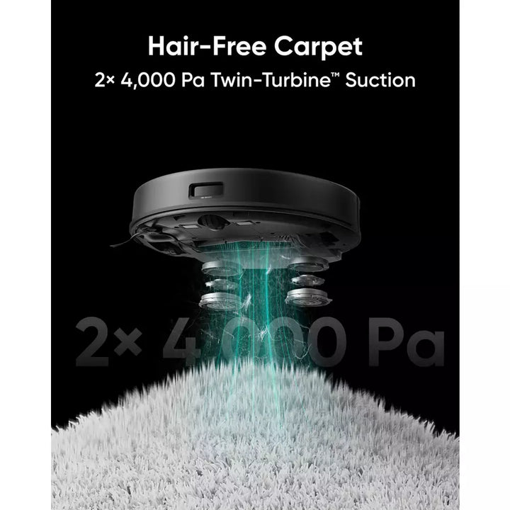 eufy X8 Pro Robot Vacuum with Auto-Detangling Roller Brush - Powerful Suction & Smart Navigation for Pet Hair