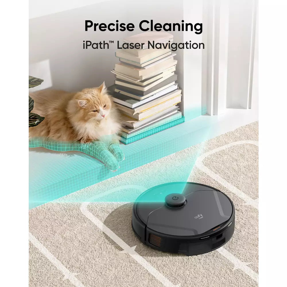 eufy X8 Pro Robot Vacuum with Auto-Detangling Roller Brush - Powerful Suction & Smart Navigation for Pet Hair