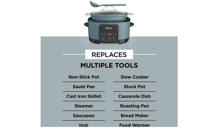 Ninja Foodi 8-in-1 8L Smart Multi-Cooker with Triple Fusion Heat Technology
