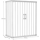 Keter Premier Tall 1400L Outdoor Storage Cupboard - Durable, Weather-Resistant Garden & Tool Organizer (4.6 x 2.4ft)