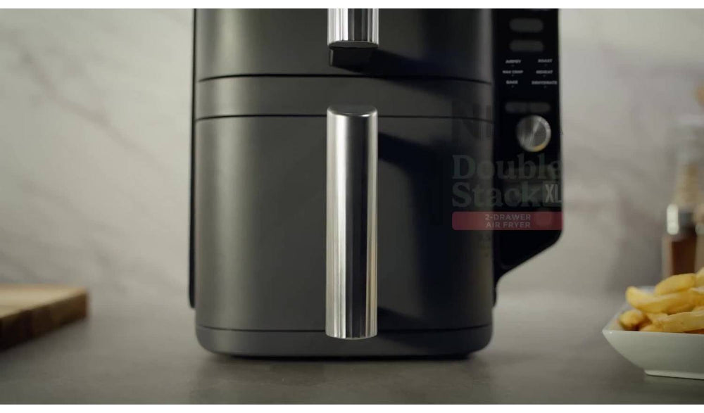 Ninja Double Stack XL SL400UK 9.5L Air Fryer - Grey | Stacked Dual-Drawer for Effortless Cooking