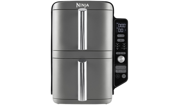 Ninja Double Stack XL SL400UK 9.5L Air Fryer - Grey | Stacked Dual-Drawer for Effortless Cooking