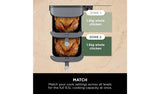 Ninja Double Stack XL SL400UK 9.5L Air Fryer - Grey | Stacked Dual-Drawer for Effortless Cooking