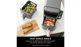 Ninja Double Stack XL SL400UK 9.5L Air Fryer - Grey | Stacked Dual-Drawer for Effortless Cooking