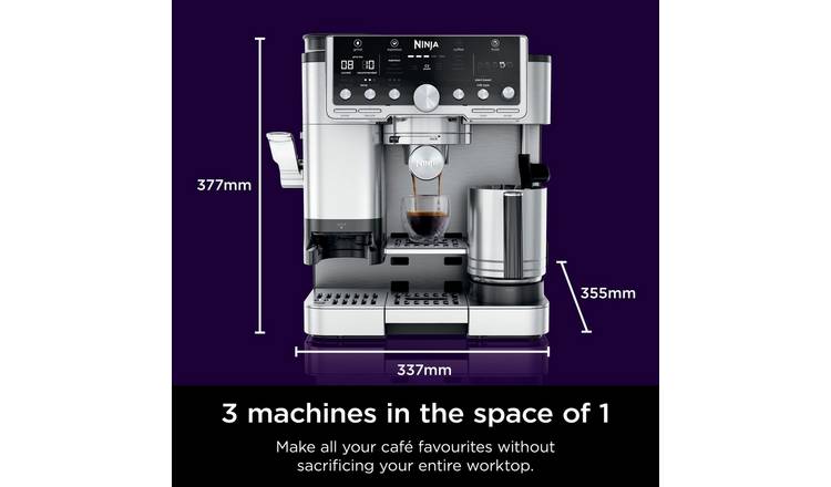 Ninja ES701UK Luxe Cafe Pro: Premium 3-in-1 Espresso, Cold Brew, and Filter Coffee Machine with Advanced Features