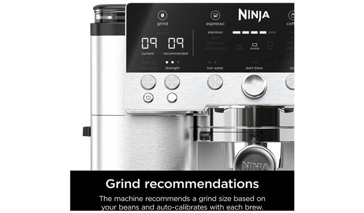 Ninja ES601UK Luxe Cafe Premier: Barista-Quality Espresso, Cold Brew & Filter Coffee Machine with Integrated Grinder