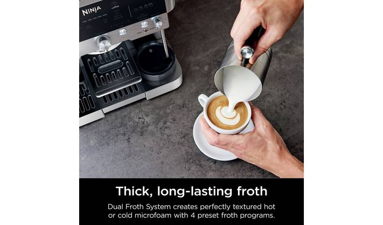 Ninja ES601UK Luxe Cafe Premier: Barista-Quality Espresso, Cold Brew & Filter Coffee Machine with Integrated Grinder