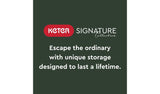 Keter Signature Oak 2020L Horizontal Garden Storage Shed - Durable & Stylish Outdoor Organization