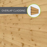 Mercia 12 x 8ft Premium Wooden Overlap Apex Shed - Secure & Spacious Garden Storage