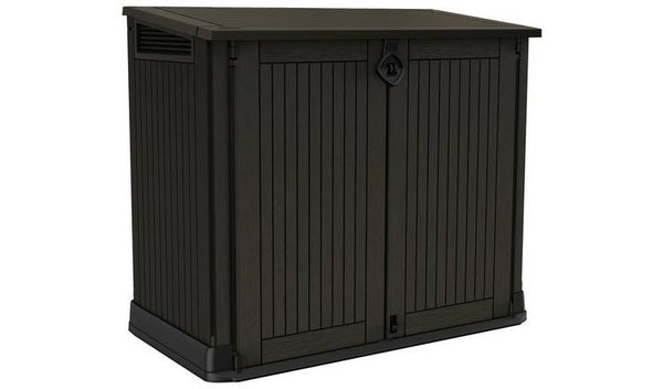 Keter Store It Out Midi 880L Garden Storage Box - Durable & Stylish Brown Outdoor Organizer