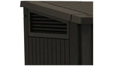 Keter Store It Out Midi 880L Garden Storage Box - Durable & Stylish Brown Outdoor Organizer