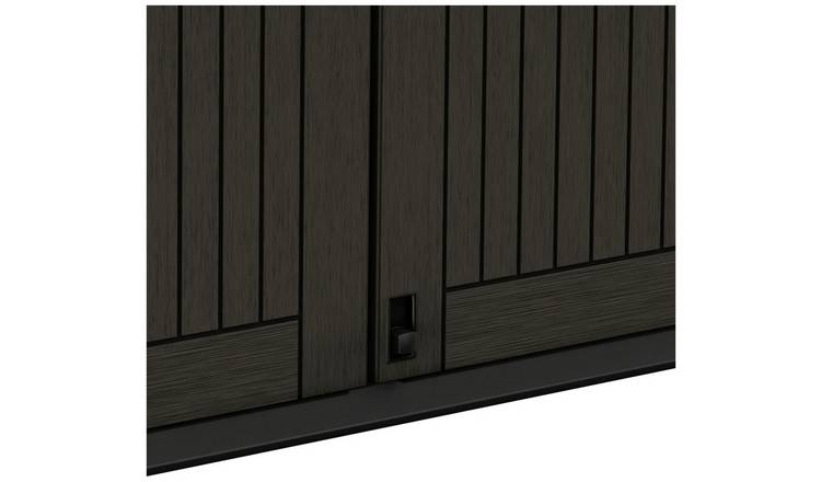 Keter Store It Out Midi 880L Garden Storage Box - Durable & Stylish Brown Outdoor Organizer