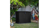 Keter Store It Out Midi 880L Garden Storage Box - Durable & Stylish Brown Outdoor Organizer