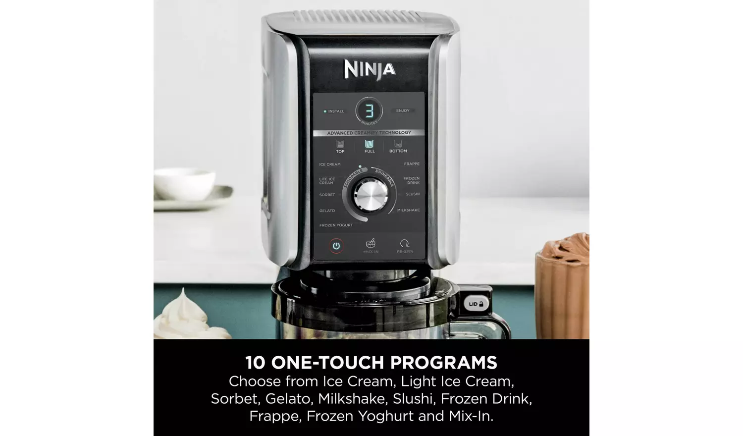Ninja CREAMi Deluxe 1.19L: Craft Perfect Ice Cream, Sorbet, Gelato & More!