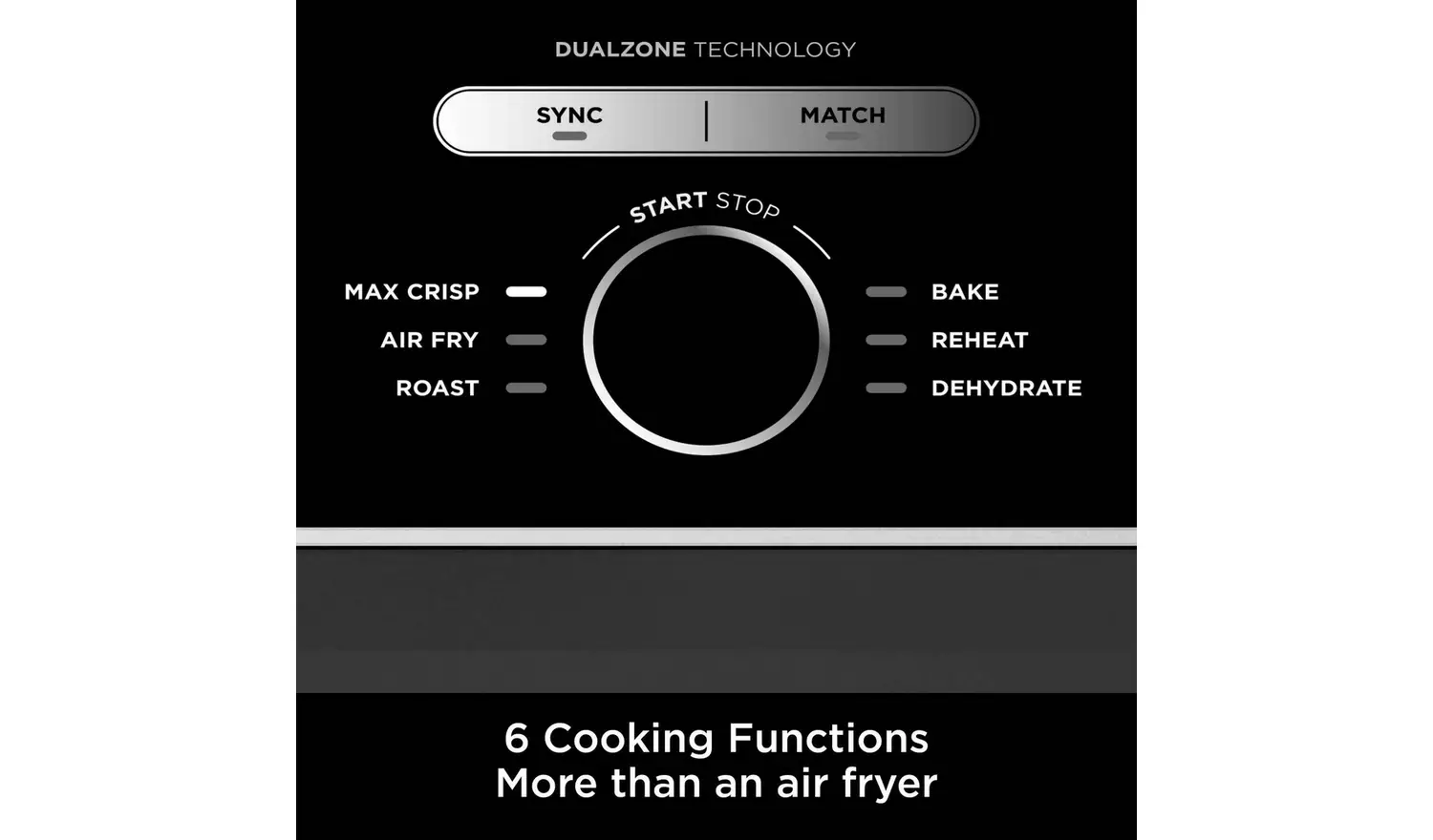 Ninja Foodi MAX Dual Zone AF400UK 9.5L Air Fryer - Black | Cook Two Meals at Once, Up to 75% Less Fat