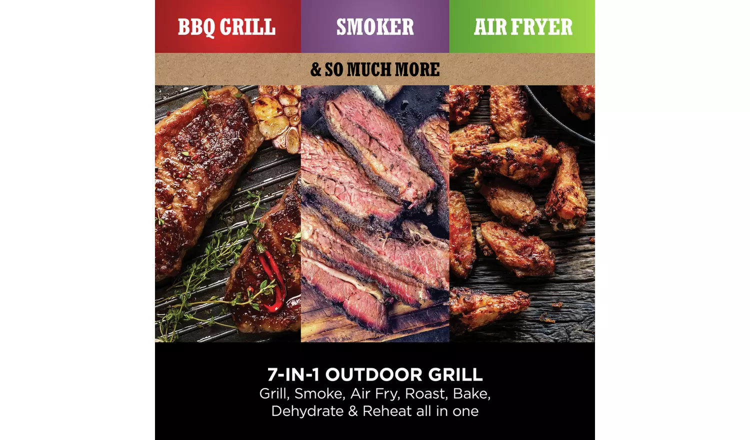 Ninja OG701UK Woodfire Electric BBQ Grill & Smoker - Authentic Woodfire Flavors, Versatile Outdoor Cooking