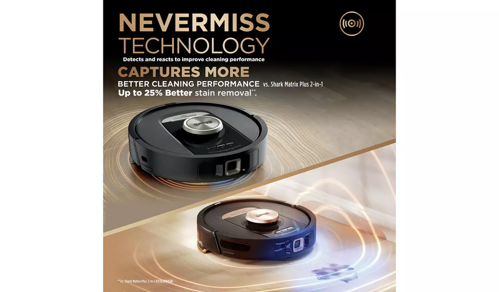 Shark PowerDetect NeverTouch Pro 2-in-1 Robot Vacuum & Mop with Self-Emptying Base