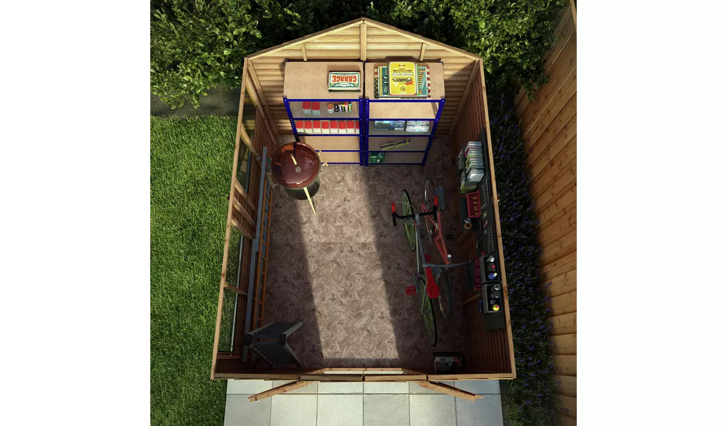 Mercia Premium 10x8ft Wooden Overlap Garden Shed - Spacious & Secure Outdoor Storage