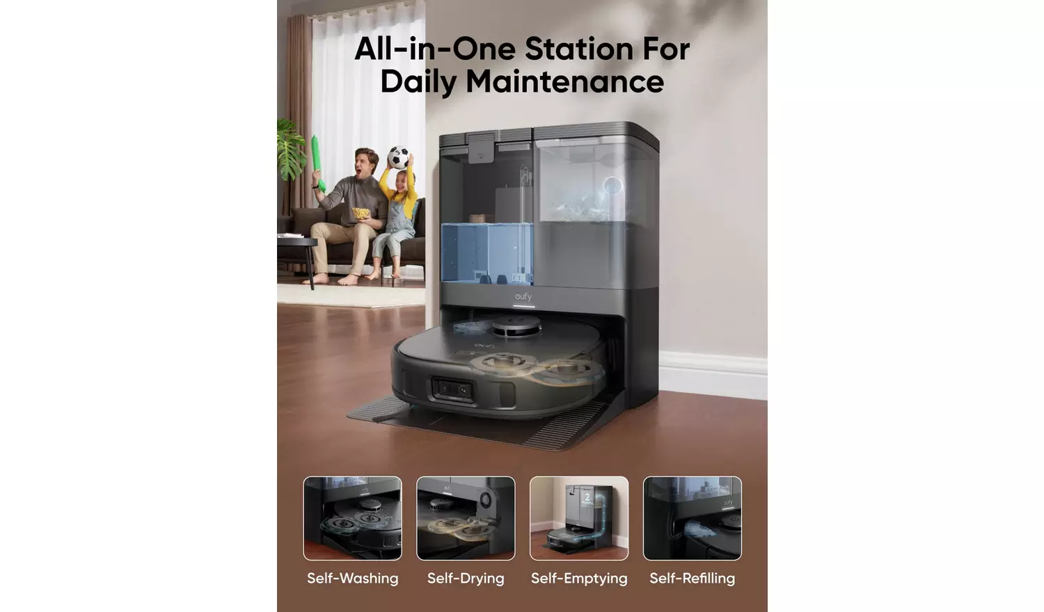 eufy X10 Pro Omni: Advanced Robot Vacuum & Mop with All-in-One Station for a Spotless Home